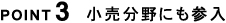 POINT 3 小売分野にも参入